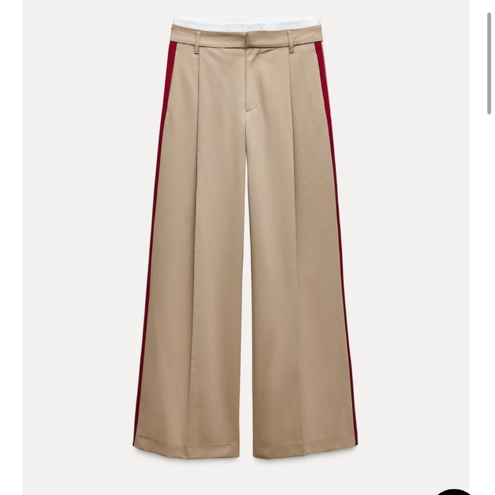 Zara side stripe boxer pants